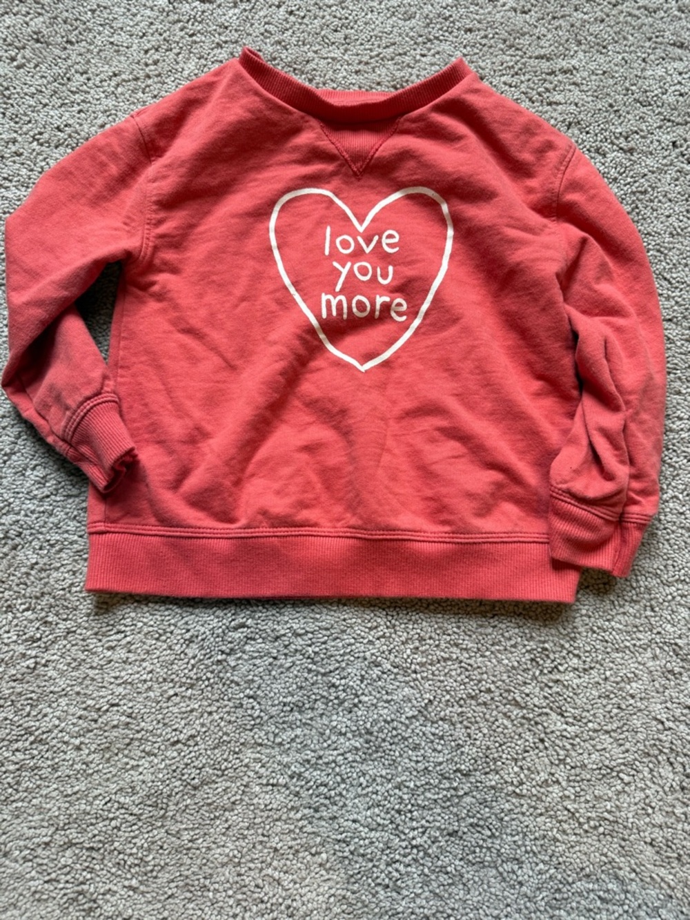 Toddler Girl 'Love You More' Heart Pullover Sweater